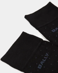 Logo Socks In Ink Cotton Mix