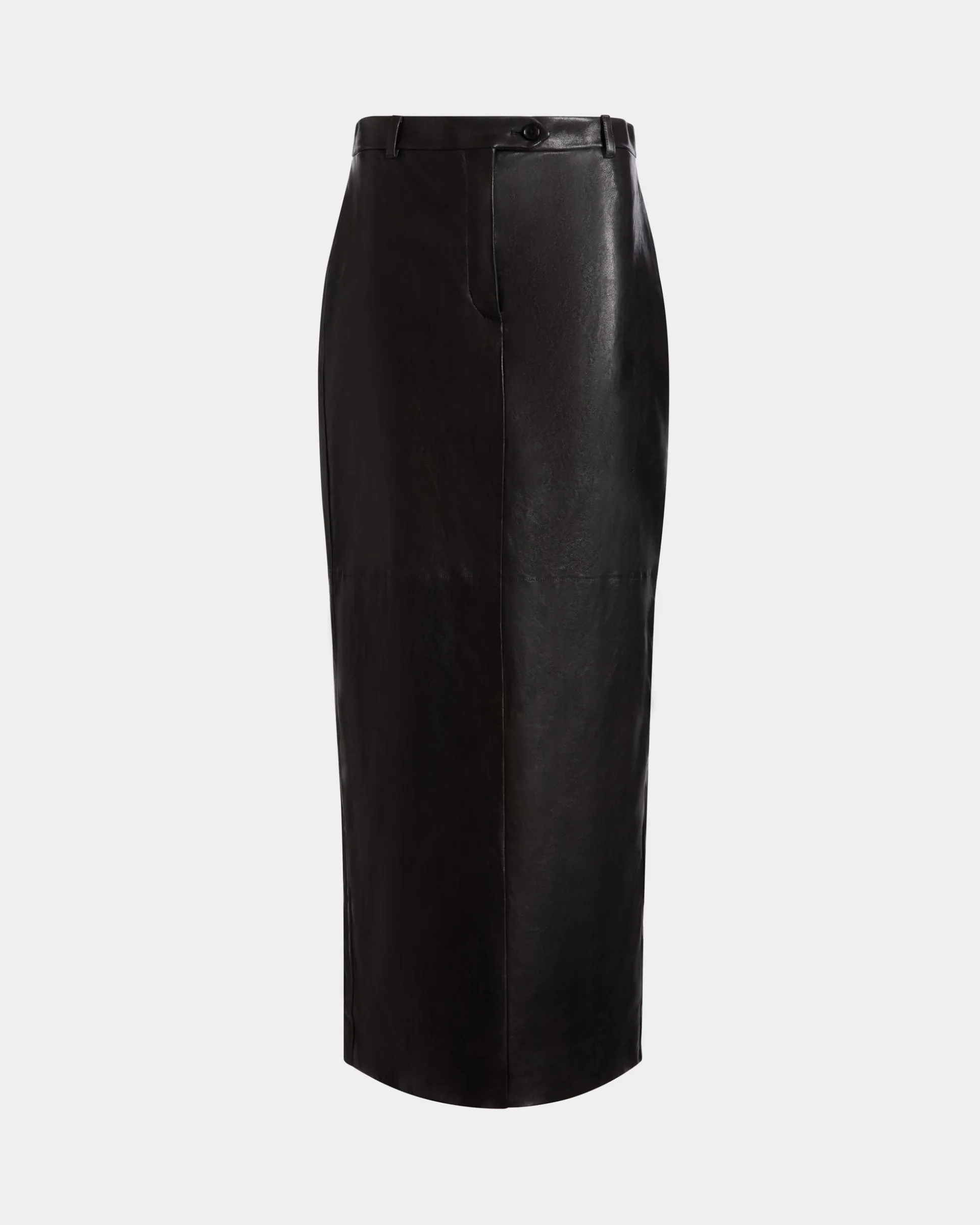 Long Skirt In Black Leather