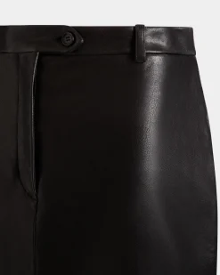 Long Skirt In Black Leather