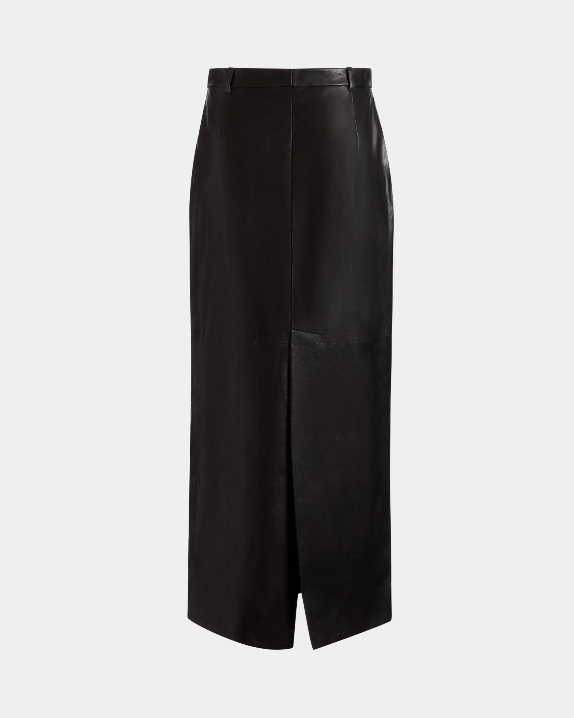Long Skirt In Black Leather