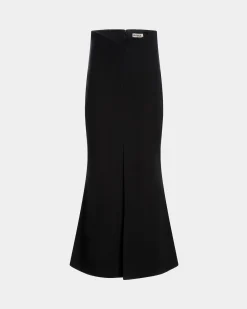 Long Skirt In Black Wool Blend
