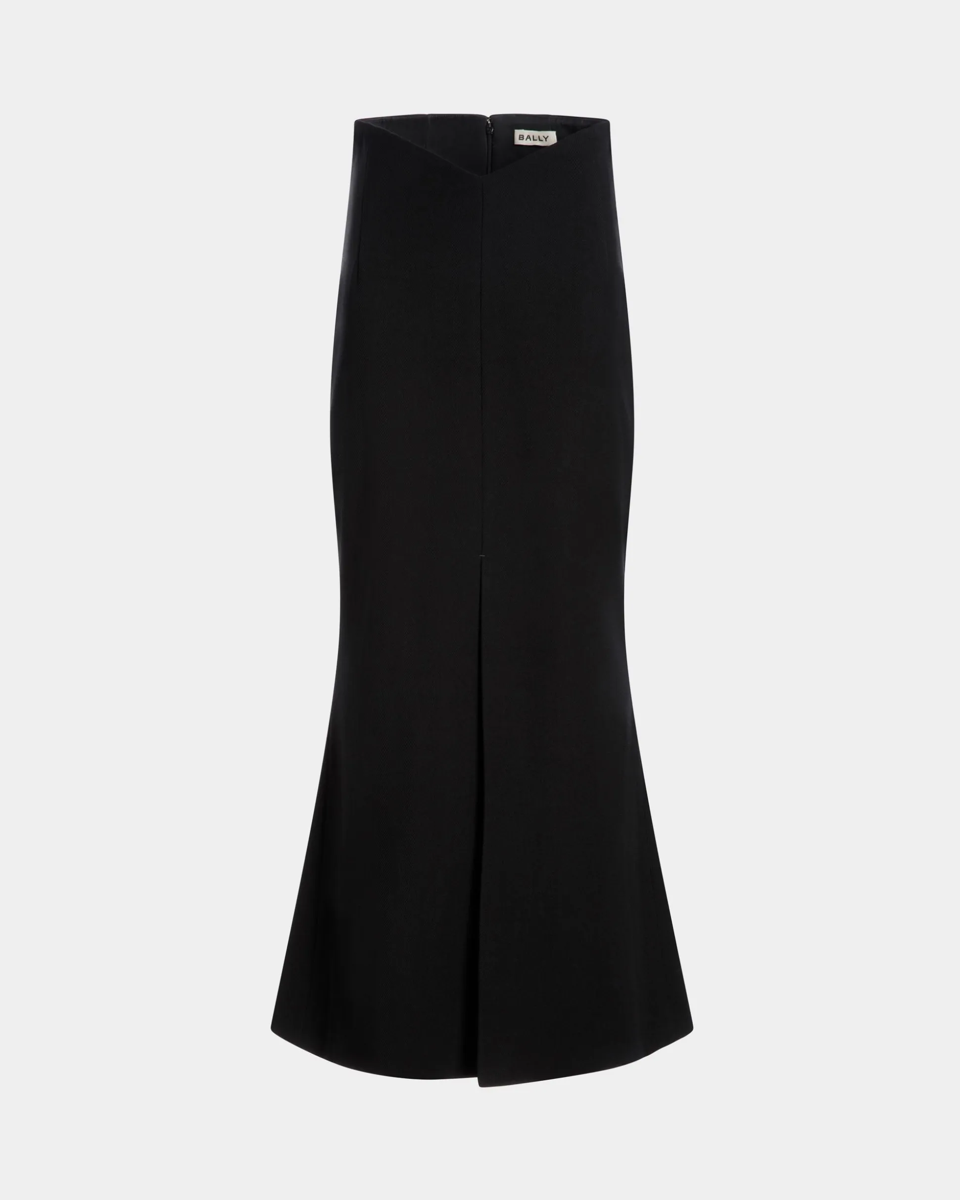 Long Skirt In Black Wool Blend