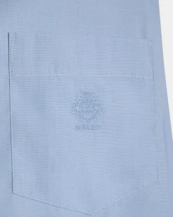 Long Sleeve Shirt In Light Blue Cotton