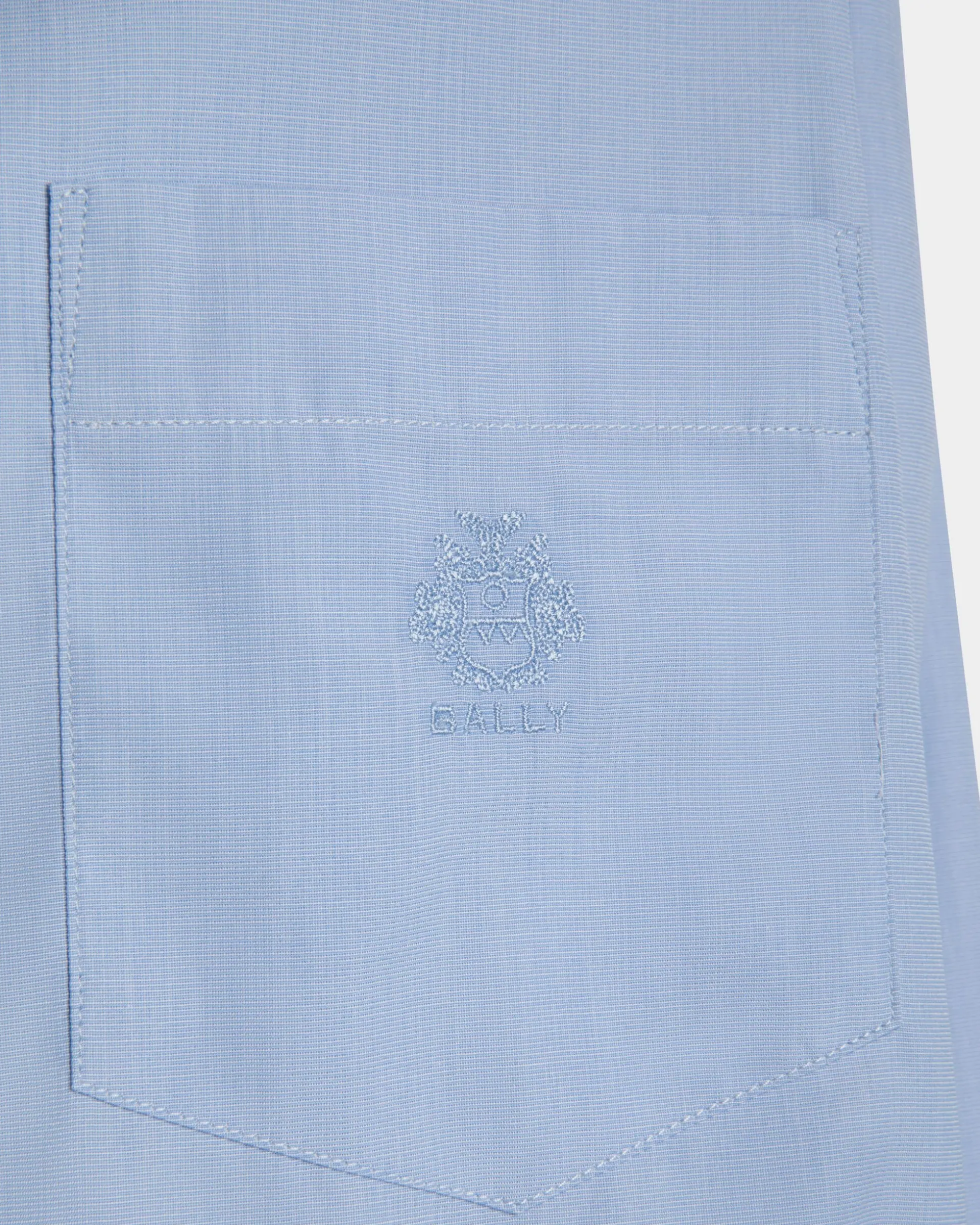Long Sleeve Shirt In Light Blue Cotton