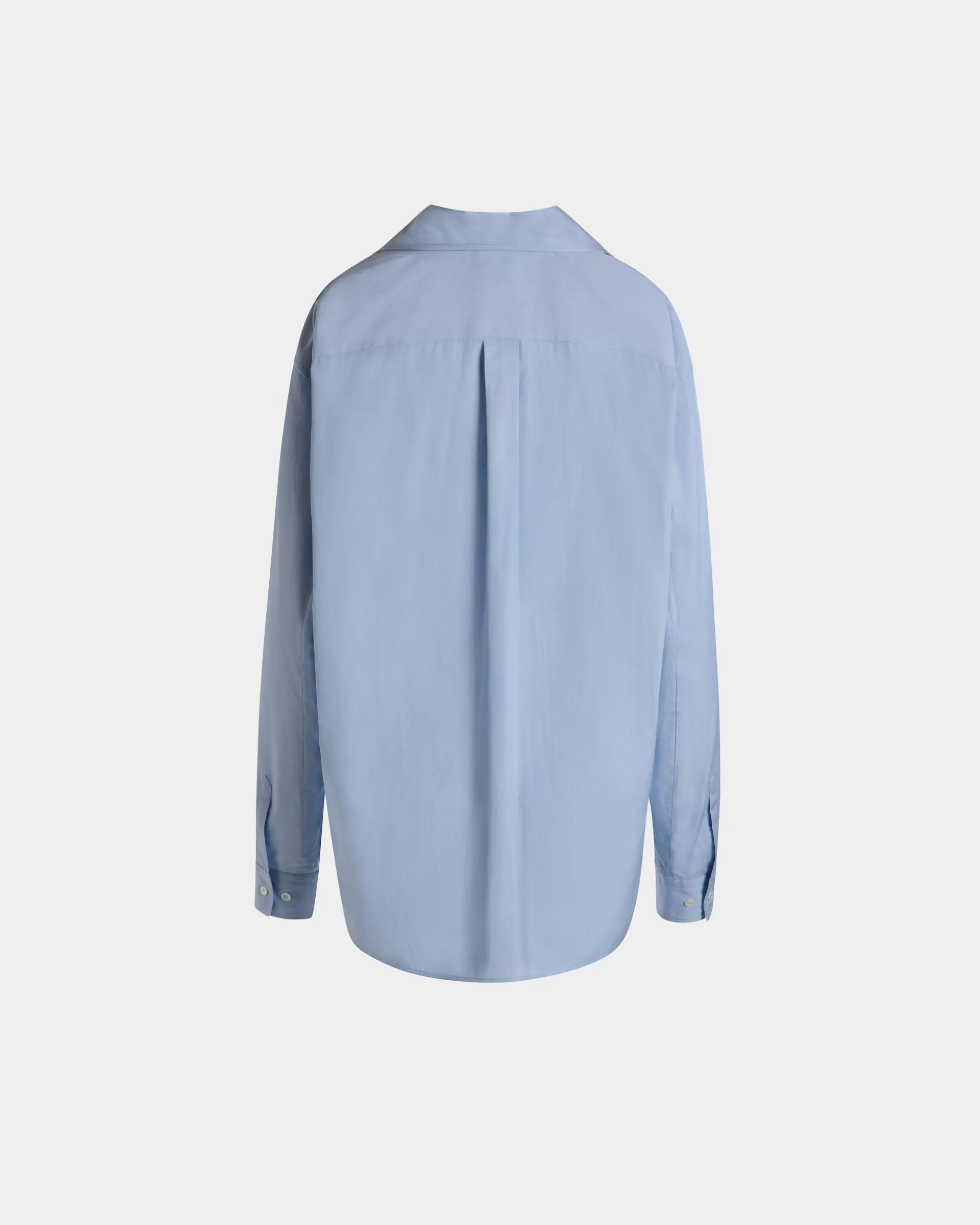Long Sleeve Shirt In Light Blue Cotton