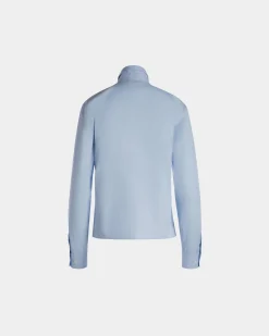 Long Sleeve Shirt In Light Blue Cotton