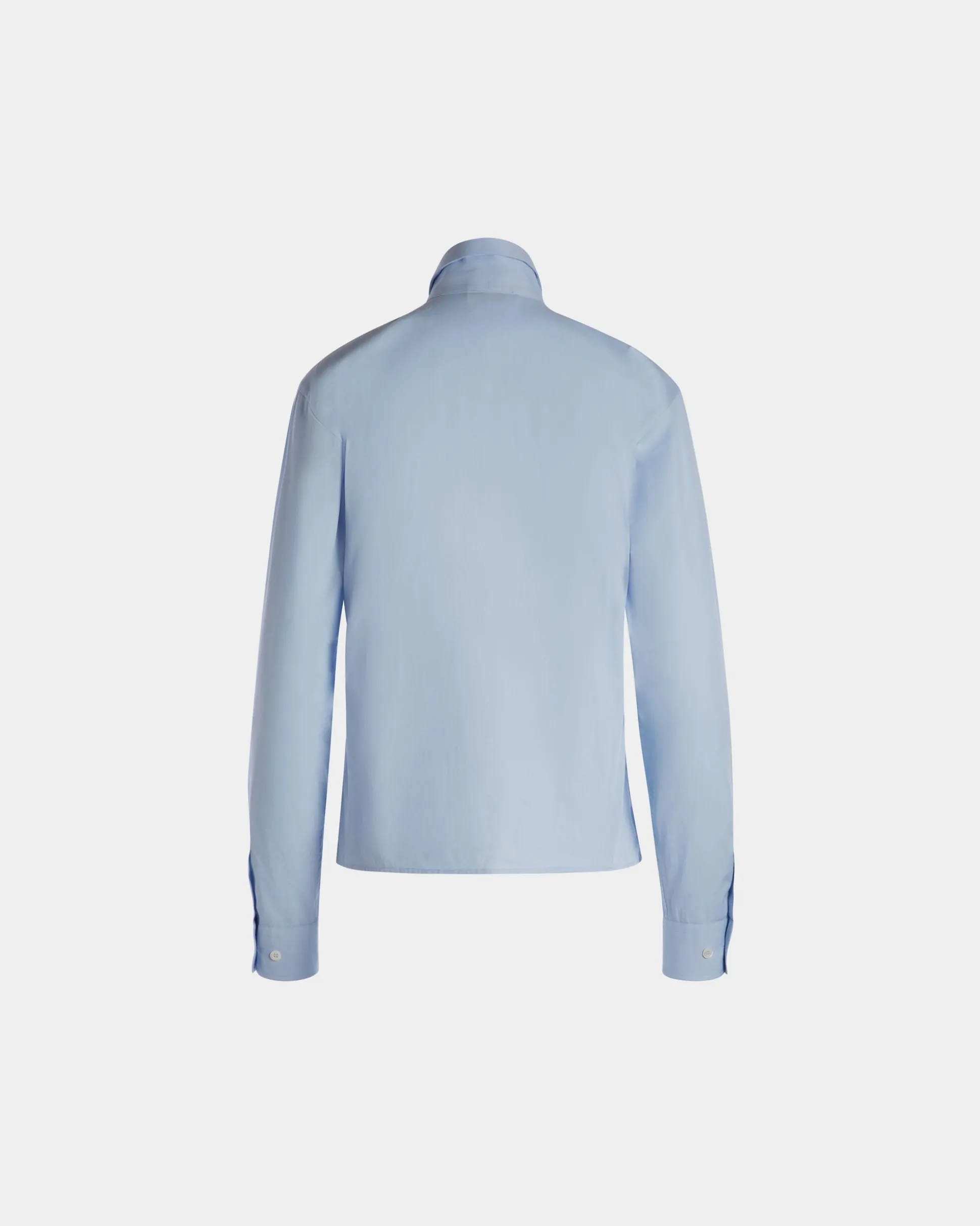 Long Sleeve Shirt In Light Blue Cotton