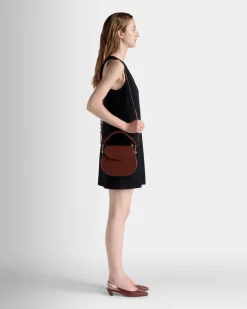 Lune Crossbody Bag In Brown Leather