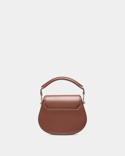 Lune Crossbody Bag In Brown Leather