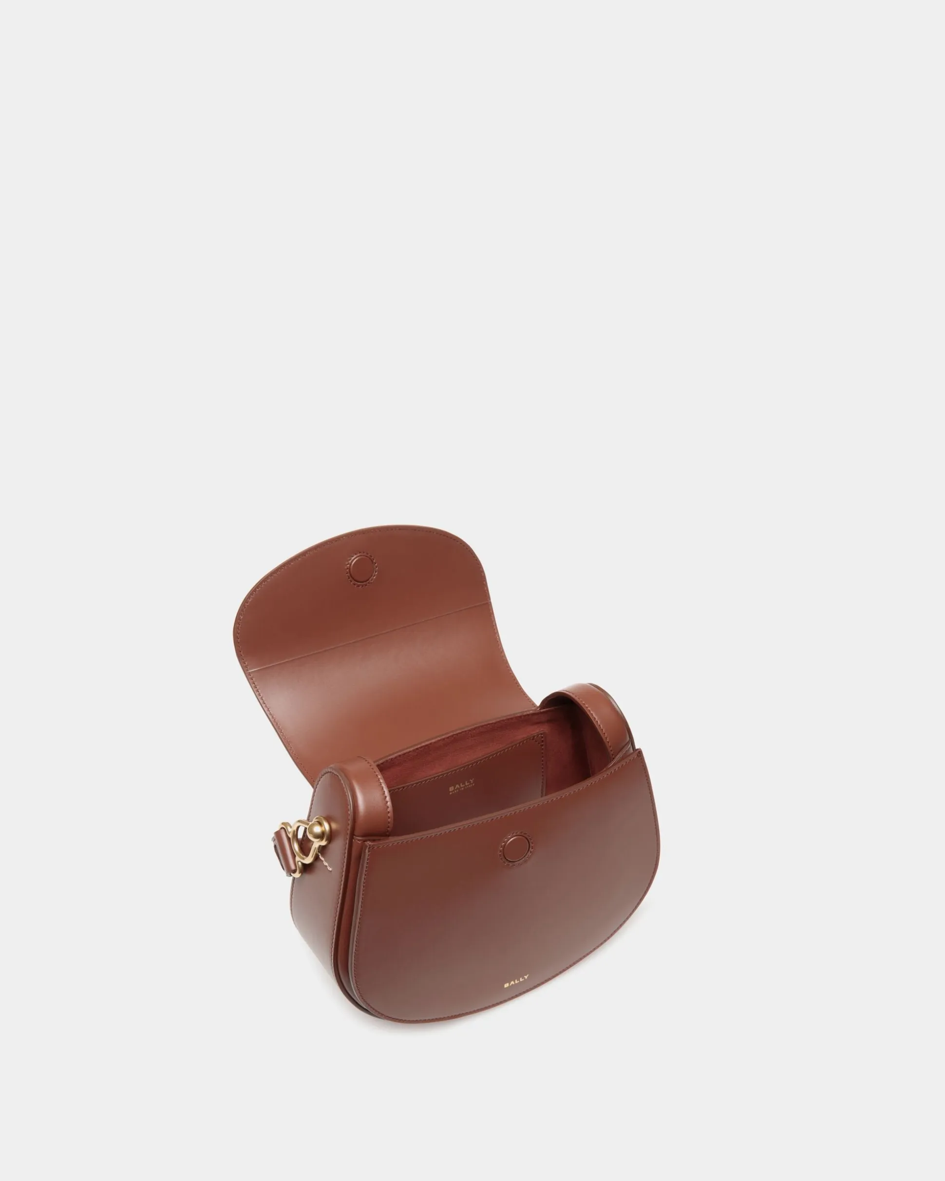 Lune Crossbody Bag In Brown Leather