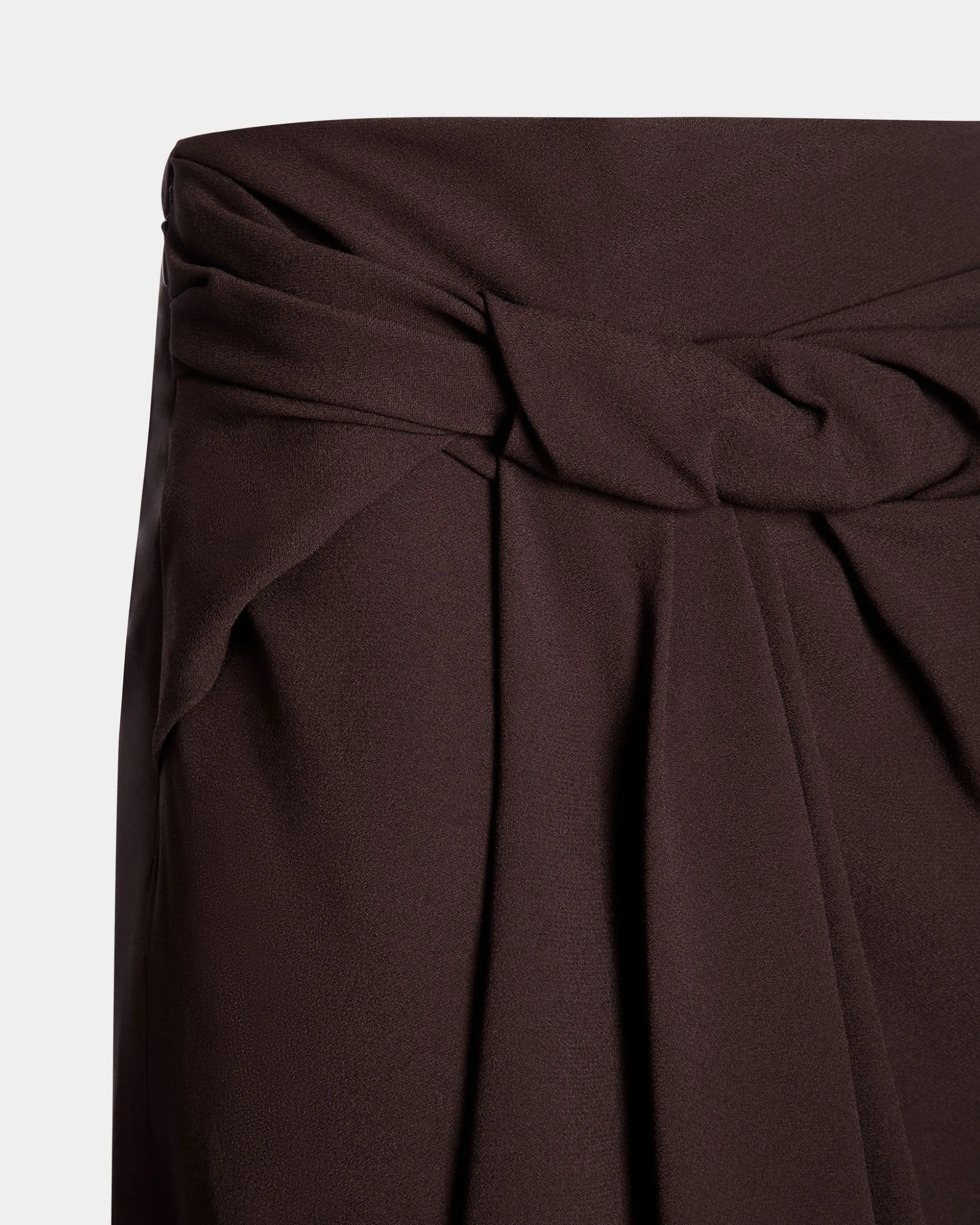 Midi Skirt In Ebano Viscose Blend