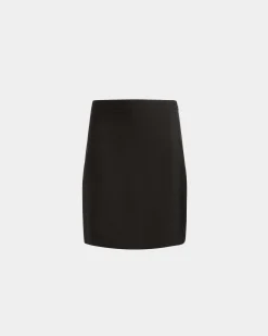 Mini Skirt in Black Wool