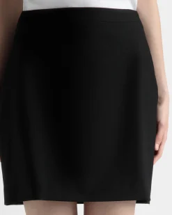 Mini Skirt in Black Wool