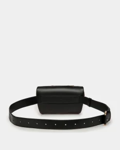 Mountain Belt Bag  in Black Leather