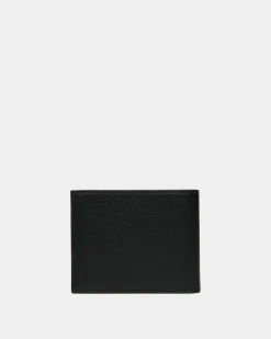 Mythos Bifold Wallet In Black Recycled Leather