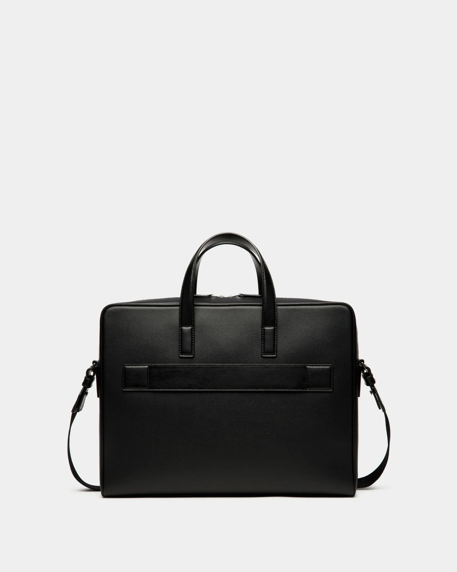 Mythos Briefcase In Black Recycled Leather