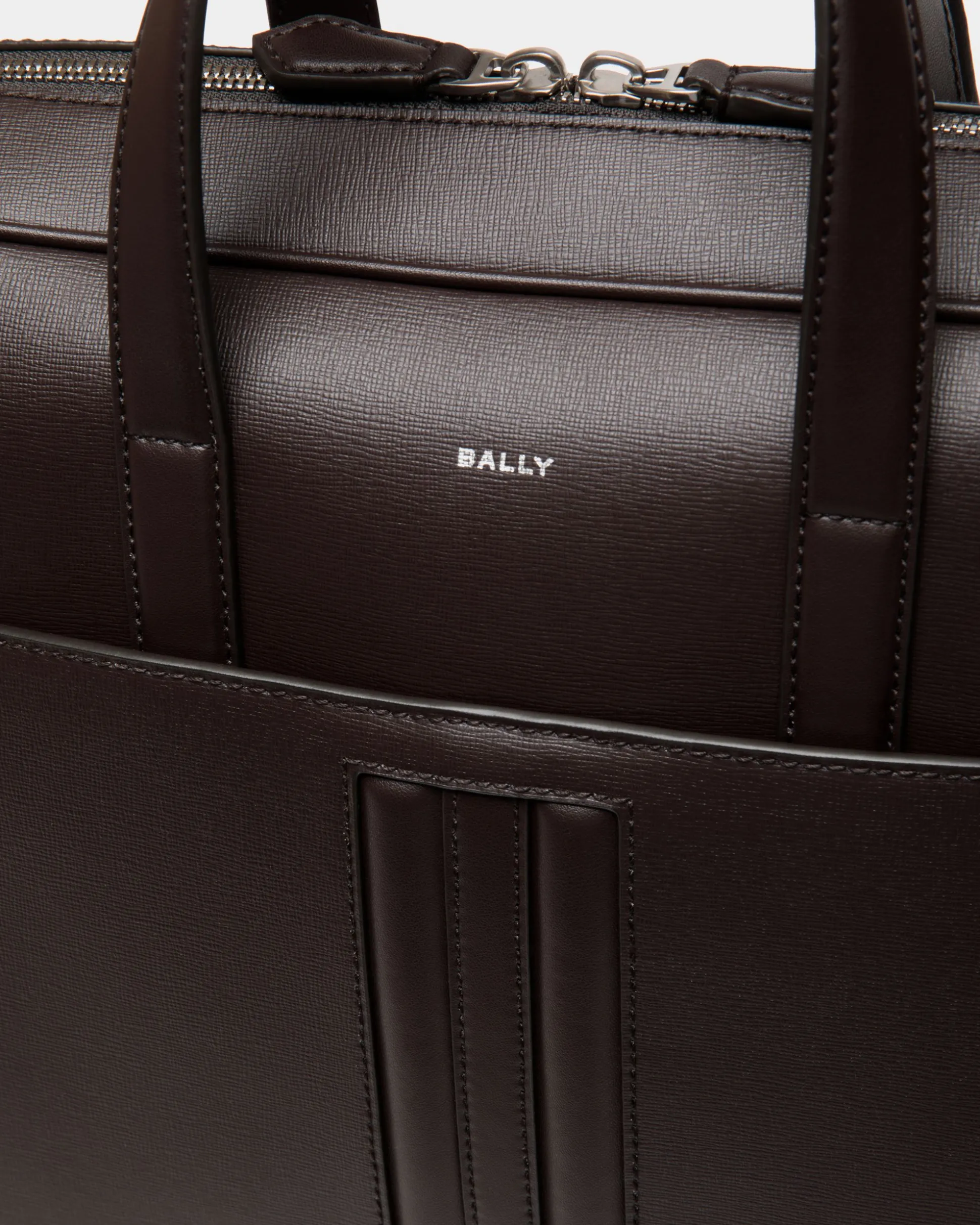 Mythos Briefcase in Ebano Recycled Leather