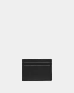 Mythos Card Holder In Black Recycled Leather