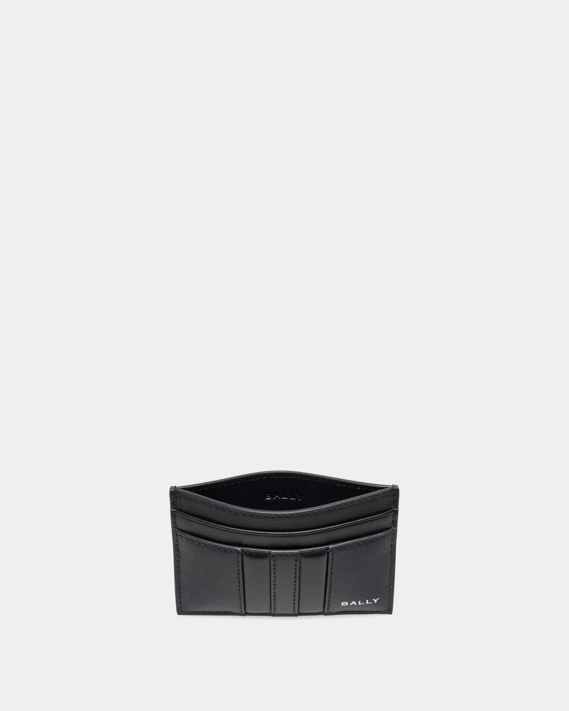 Mythos Card Holder In Black Recycled Leather