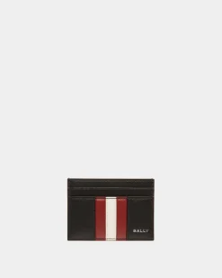 Mythos Card Holder In Black Recycled Leather