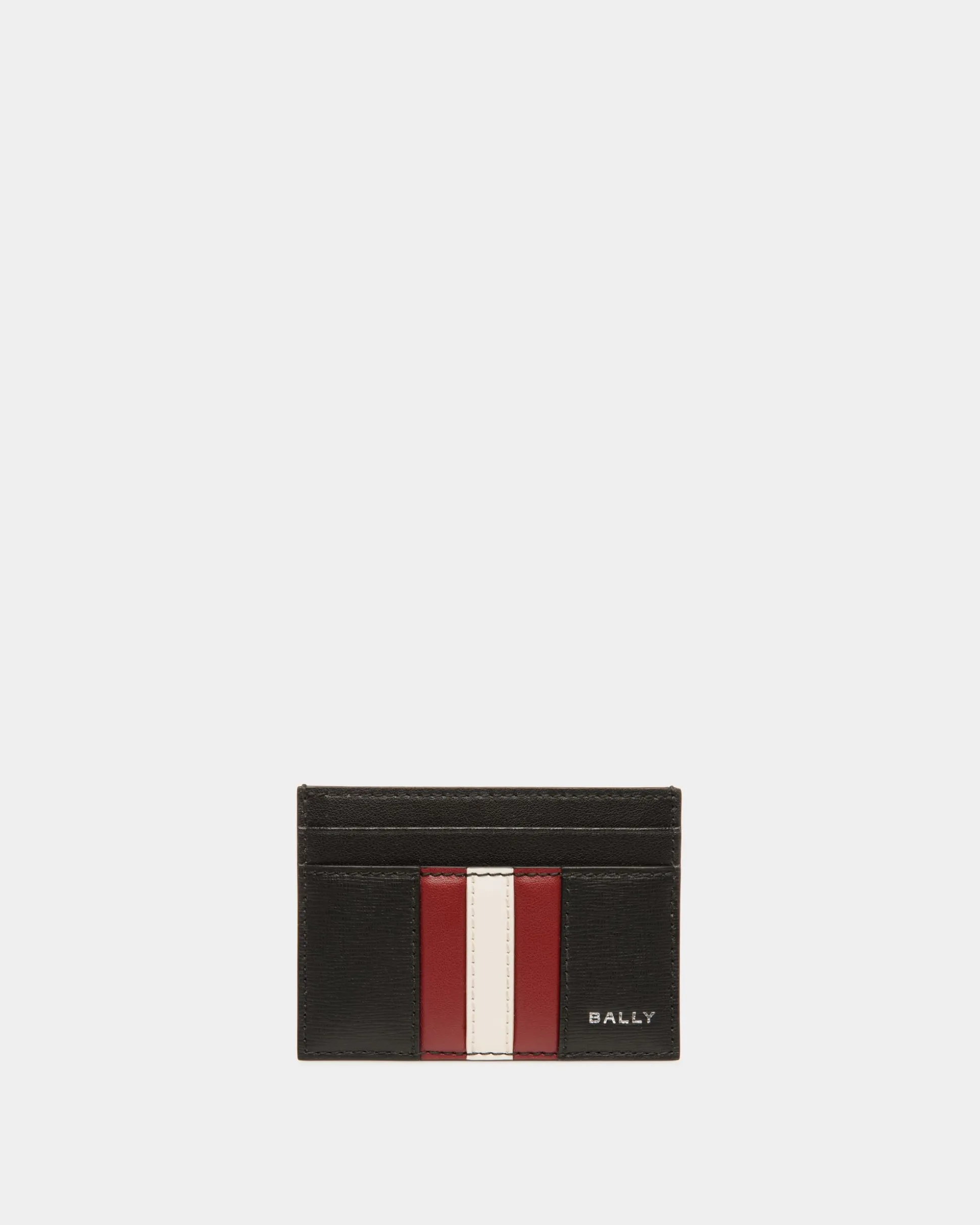Mythos Card Holder In Black Recycled Leather