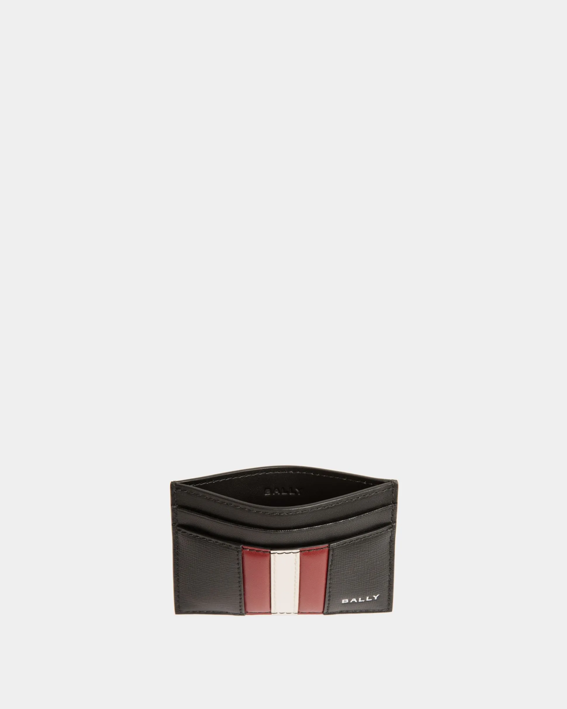 Mythos Card Holder In Black Recycled Leather