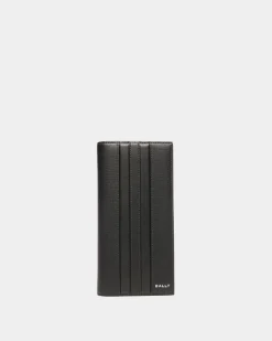 Mythos Continental Wallet In Black Recycled Leather