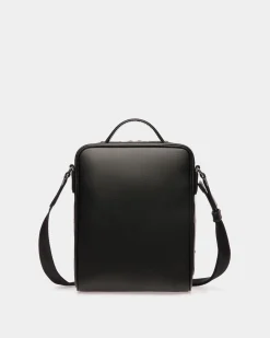 Mythos Crossbody Bag In Black Recycled Leather