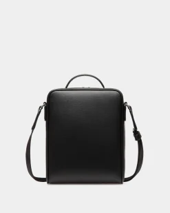 Mythos Crossbody Bag In Black Recycled Leather