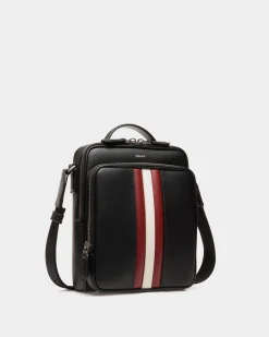 Mythos Crossbody Bag In Black Recycled Leather