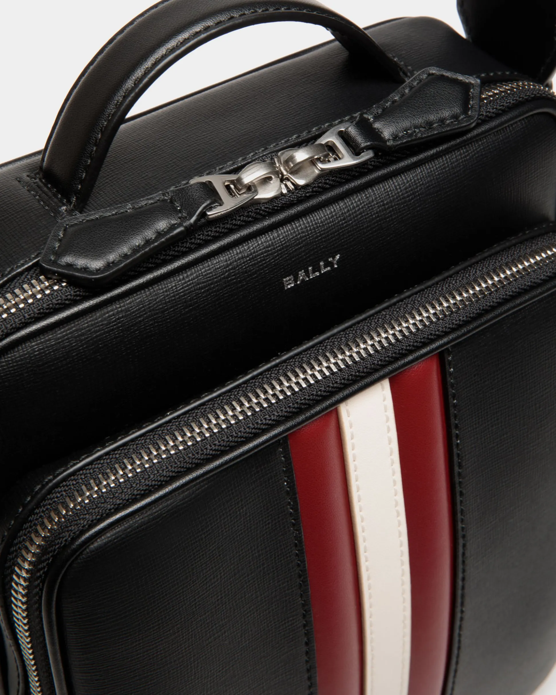 Mythos Crossbody Bag In Black Recycled Leather