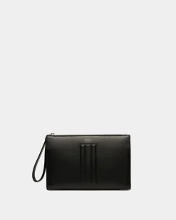 Mythos Pouch In Black Recycled Leather