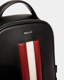 Mythos Sling Bag In Black Recycled Leather