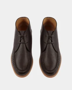 Nelson Bootie In Ebano Deer Leather