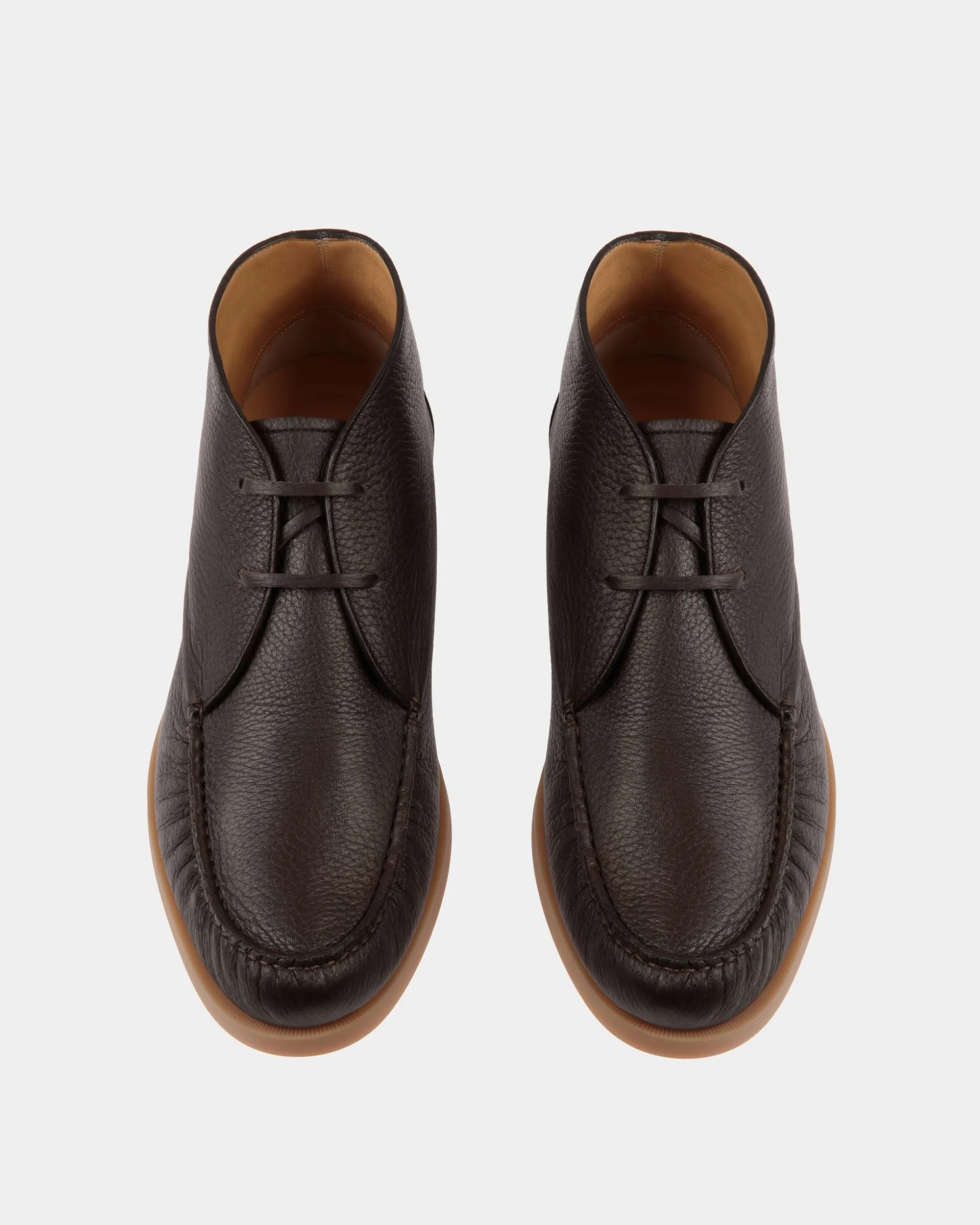 Nelson Bootie In Ebano Deer Leather