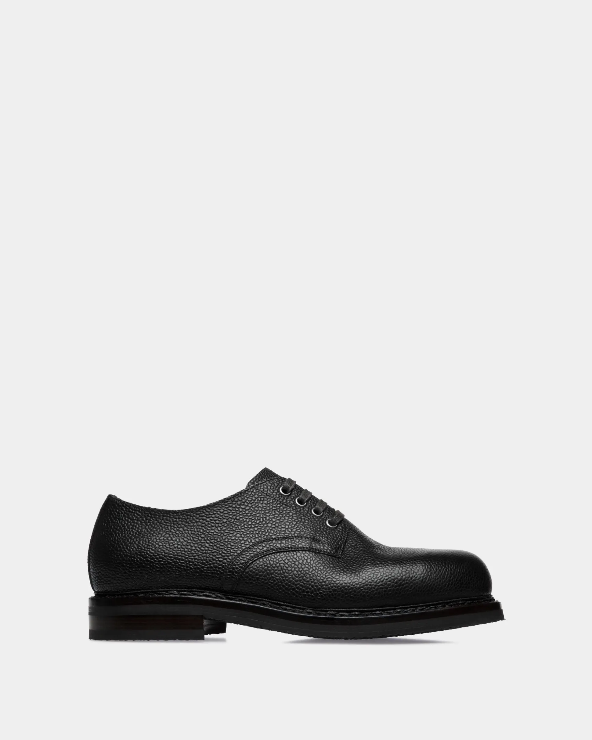 Norwelt Derby In Black Grained Leather