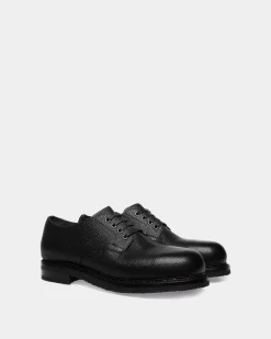 Norwelt Derby In Black Grained Leather