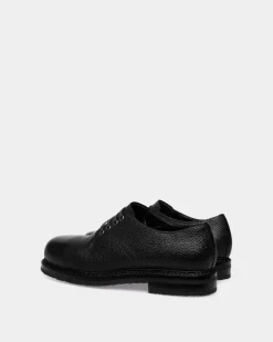 Norwelt Derby In Black Grained Leather