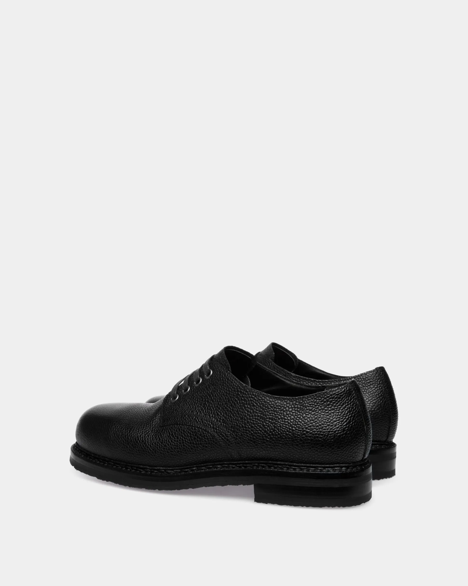Norwelt Derby In Black Grained Leather