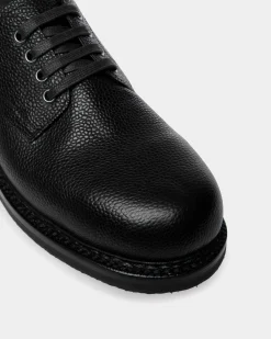 Norwelt Derby In Black Grained Leather
