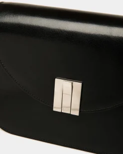 Ollam Crossbody Bag In Black Leather