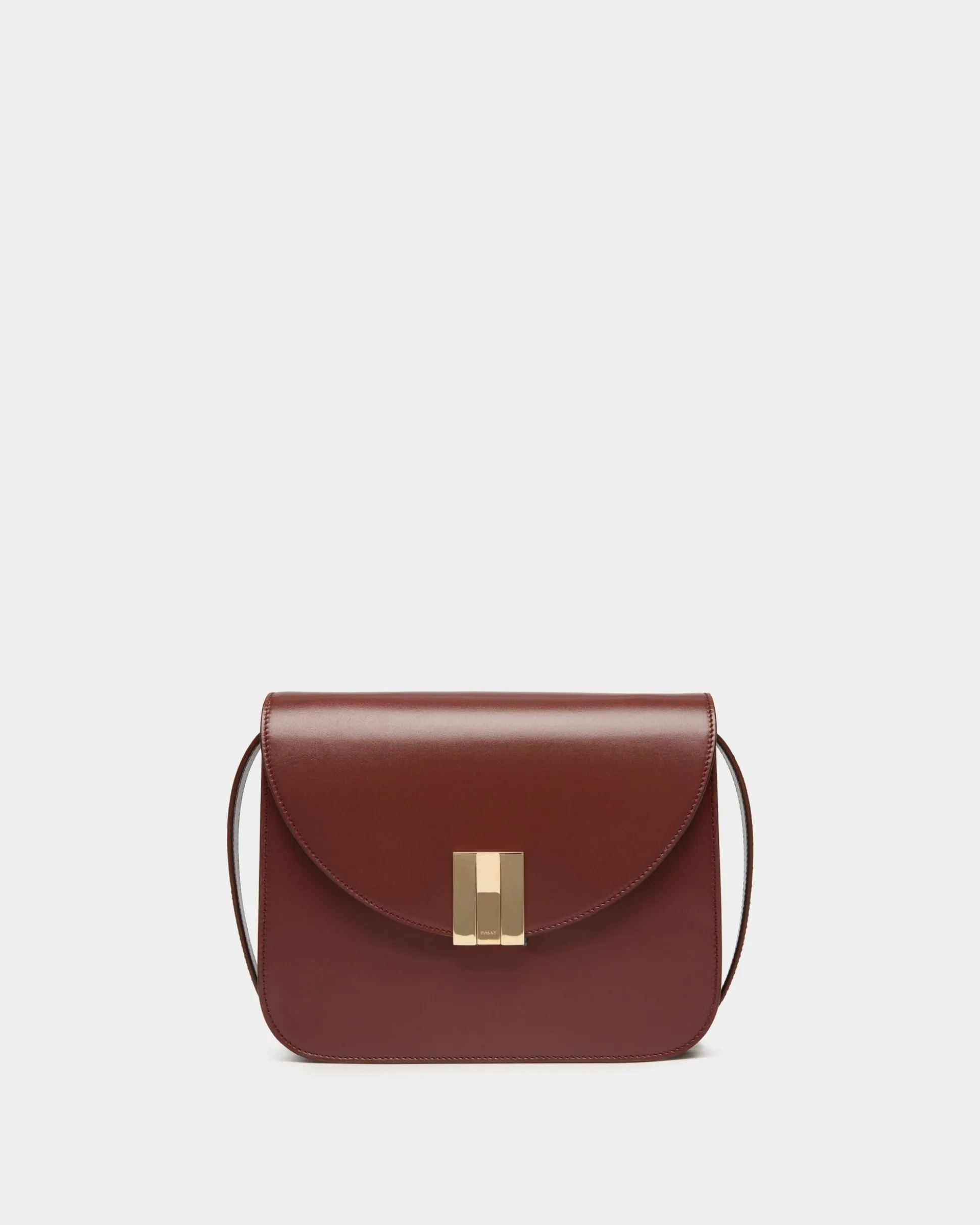 Ollam Crossbody Bag In Brown Leather