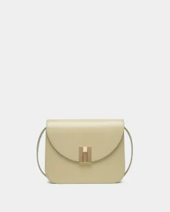 Ollam Crossbody Bag In Light Green Leather