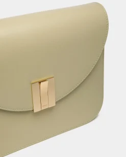 Ollam Crossbody Bag In Light Green Leather