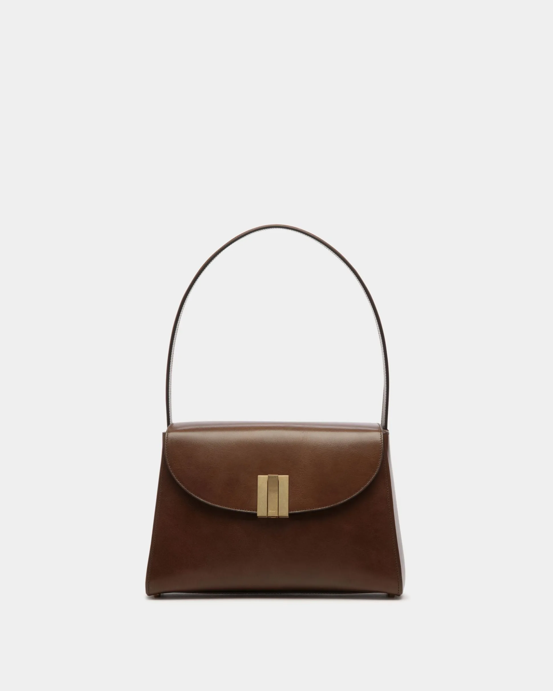 Ollam Shoulder Bag In Marron Glacé Leather