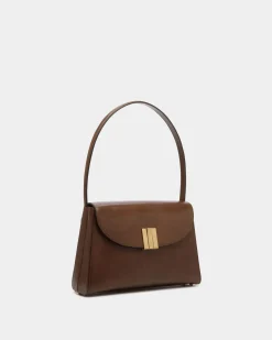 Ollam Shoulder Bag In Marron Glacé Leather