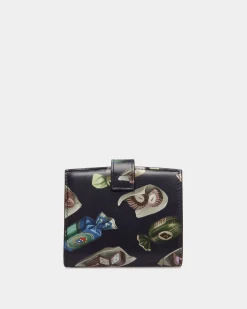 Ollam Wallet In Choco-Candy Print Leather