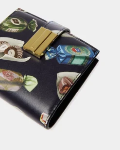 Ollam Wallet In Choco-Candy Print Leather