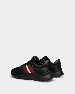 Outline Sneaker In Black Leather
