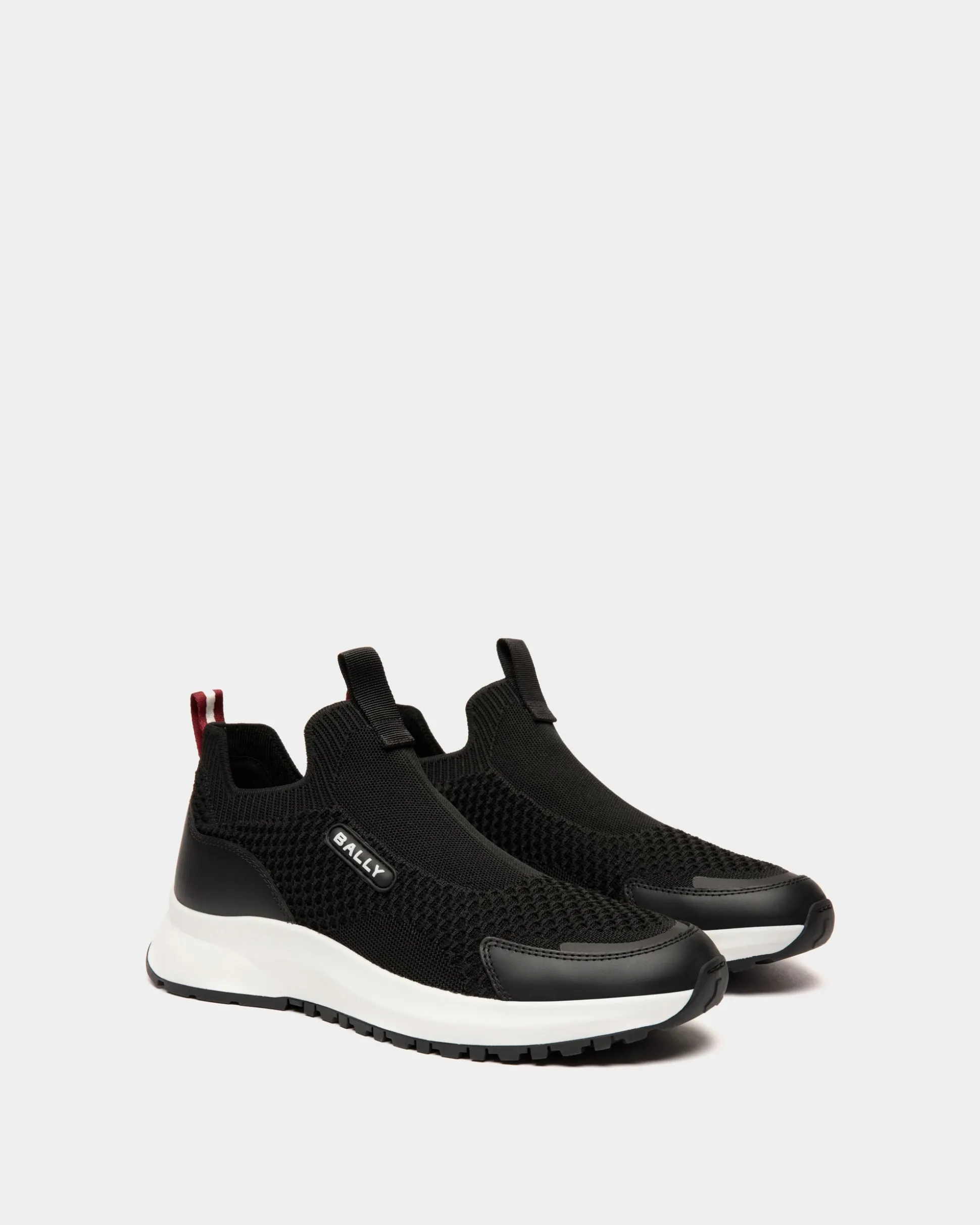 Outline Sneaker in Black Nylon